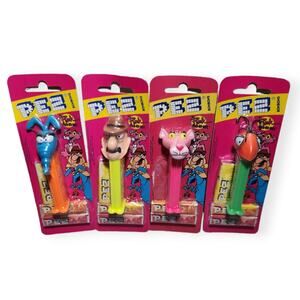 Pez Bonbons Pink Panther Vintage Complete Set of 4 European Sealed 1996